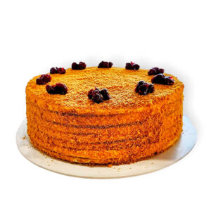 tort miodownik z wiśnią