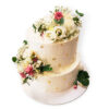tort kwiatowy elegancki