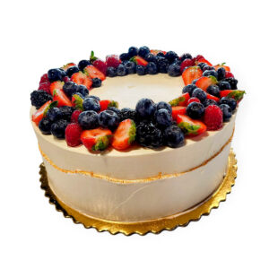 tort elegancki owocowy