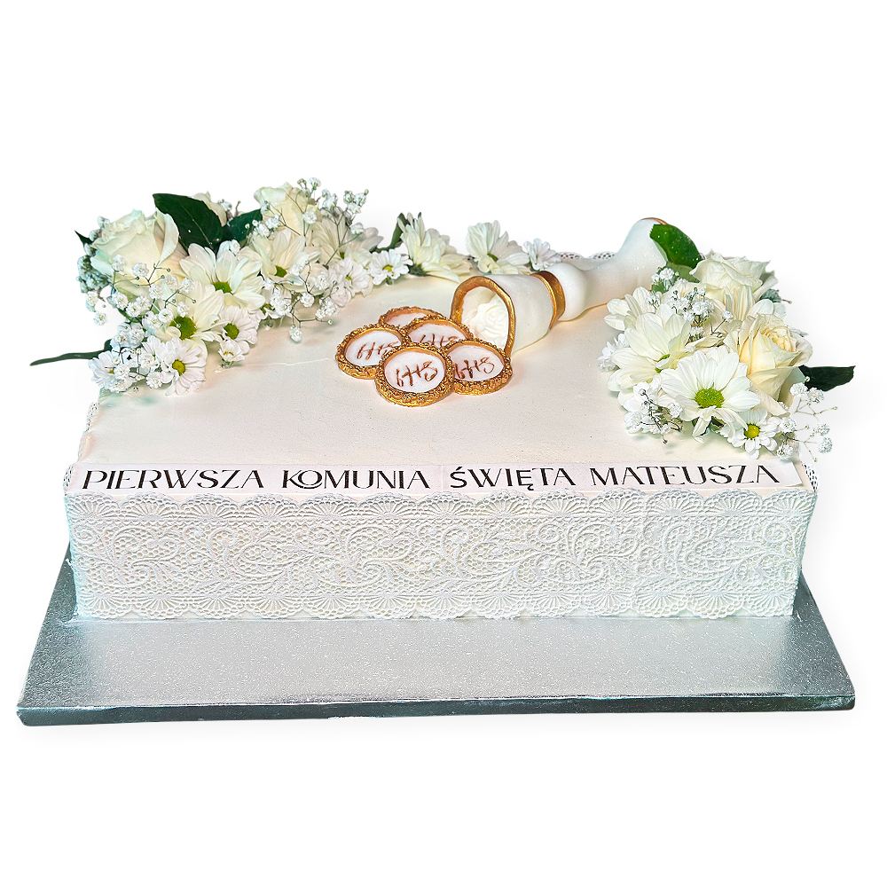 tort święty biały