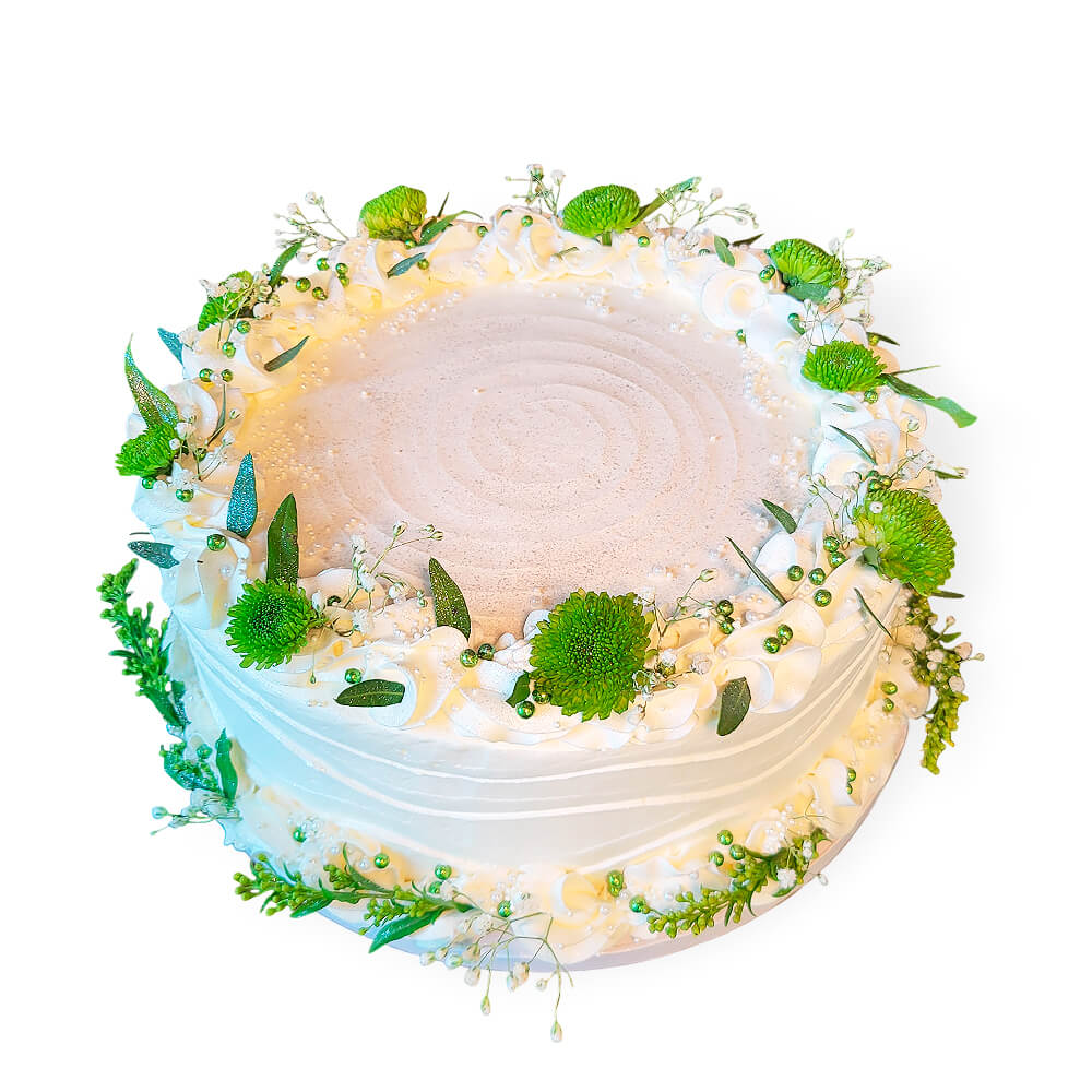 tort zielony wianek